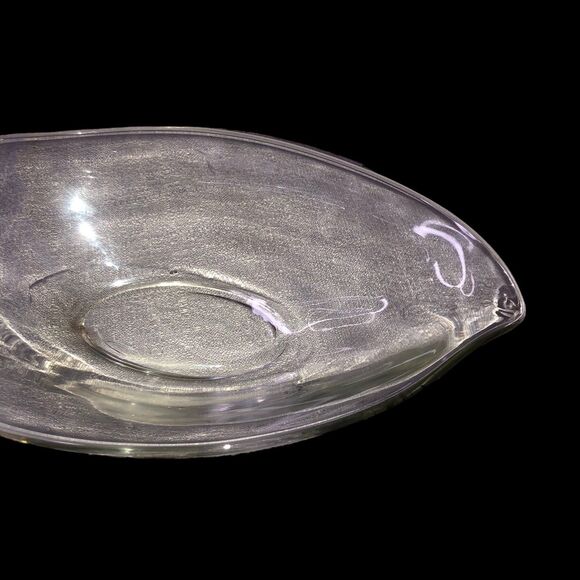 Vintage Duncan & Miller Elegant Glass Swan Dish, Centerpiece, HandShaped Glass - Picture 7 of 9